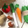 Pretend Play Felt Food Vegetable Collection, thumbnail 4 of 4