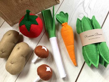 Pretend Play Felt Food Vegetable Collection, 4 of 4