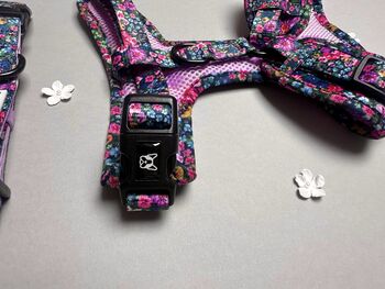 Candy Floral Adjustable Padded Dog Harness, 5 of 10