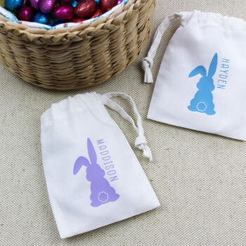Personalised Mini Easter Bunny Treat Bag, 3 of 3