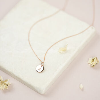 Personalised Solid Gold Disk Necklace, 2 of 9