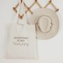 Shopping Is My Therapy Tote Bag, thumbnail 1 of 2