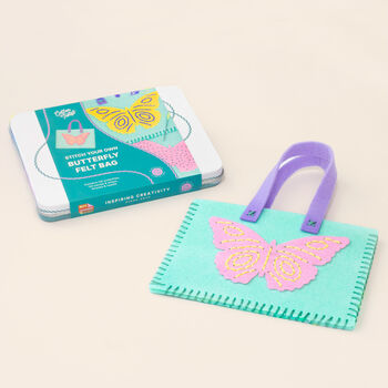Stitch Your Own Butterfly Felt Bag, 5 of 6
