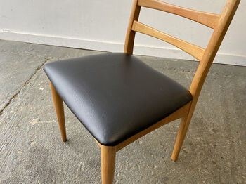 Mid Century Dining Table And Four Chairs By Schreiber, 4 of 12