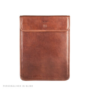 Personalised Men's Leather Shirt Holder 'Sepino', 2 of 12