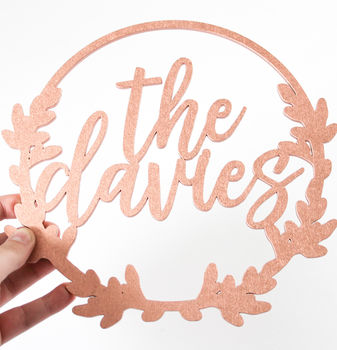 Personalised Wooden Christmas Wreath, 3 of 4