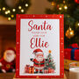 Customisable Santa Stop Here Acrylic Sign With Base Children Christmas Eve, thumbnail 2 of 5