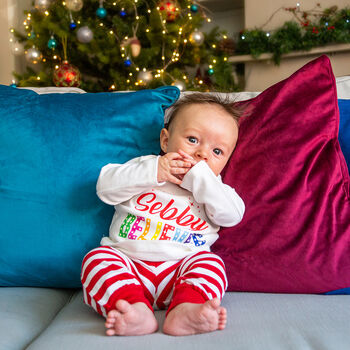 Baby Believes Personalised Christmas Pyjamas, 2 of 3