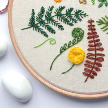 Forest Ferns Embroidery Kit, 2 of 6