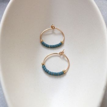 Petite Delica Hoops In Various Colours, 11 of 12