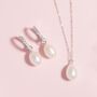 Timeless Pearl Jewellery Set In Sterling Silver And 18k Gold Vermeil, thumbnail 5 of 12
