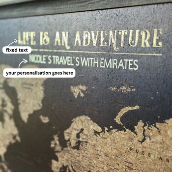 World Cork Board Map Travel Gifts, 6 of 11