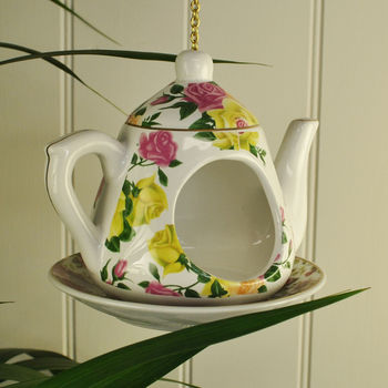 Vintage Teapot Bird Feeder, 4 of 5