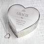 The Ultimate Keepsake: Personalised Heart Trinket Box And Necklace, thumbnail 4 of 8