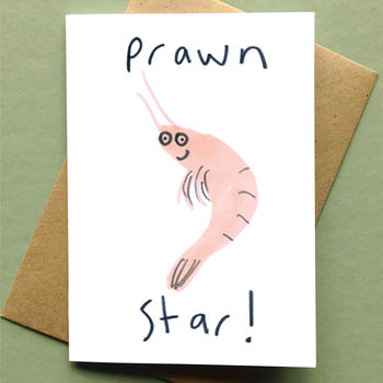 Prawn Star Card Valentines Love Card Porn Star, 2 of 2