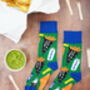 Fish And Chips Illustrated Socks | British Made In Small Batches, thumbnail 1 of 4