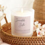 Birthday Gift For Sister Muted Script Message Candle, thumbnail 1 of 10