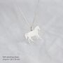 Dainty Silver Horse Necklace, Horse Lover Jewellery, Silver Pony Pendant Necklace, thumbnail 2 of 12