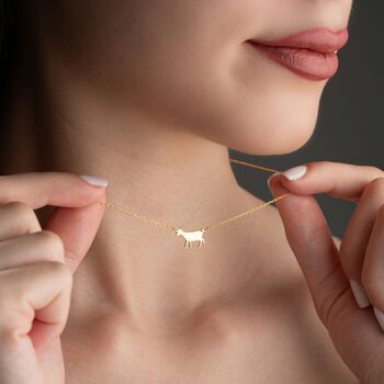 Sterling Silver Goat Necklace, 2 of 8