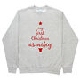 First Christmas As Hubby And Wifey Christmas Jumper Set, thumbnail 4 of 9