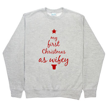First Christmas As Hubby And Wifey Christmas Jumper Set, 4 of 9
