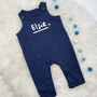 Personalised Name And Star Organic Baby Dungarees, thumbnail 1 of 3