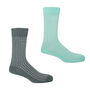 Recycled Ribbed Light Blue And Blue Men's Socks, thumbnail 1 of 5