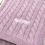 Luxury Girls Purple Thistle Baby Blanket, thumbnail 2 of 10