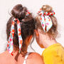 Mummy And Me Matching Floral Scarf Scrunchies, thumbnail 1 of 6