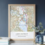 Favourite UK Location Personalised Map Print, thumbnail 1 of 9