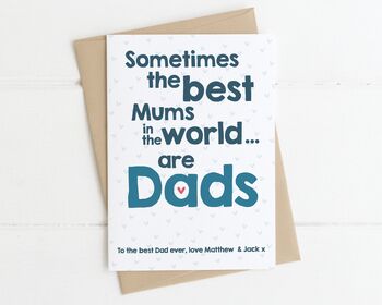Personalised Mother's Day Card For Dads, 3 of 3