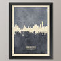 Manchester Skyline Print And Box Canvas, thumbnail 3 of 7