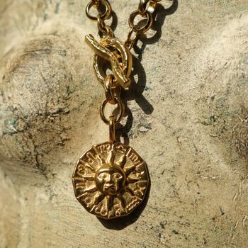 Zodiac Sun Pendant Necklace, 8 of 9