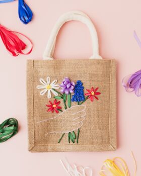 The Ribbon Embroidered Bag, 3 of 7