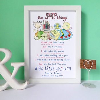 Personalised Thank You To My Teacher Print, 2 of 11