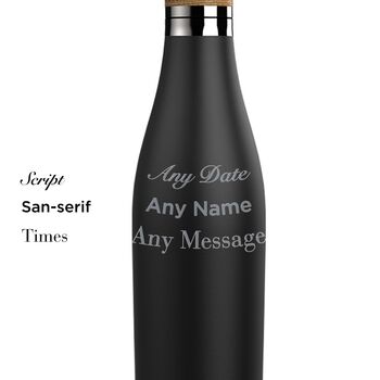 Custom Meridian Water Bottle – Black, 3 of 4