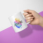 Personalised Name Mug Rainbow Splat, thumbnail 3 of 3