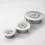 Daisy Cast Pewter Trinket Box, thumbnail 1 of 7