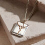 Square Bevelled Edge Kintsugi Pendant Necklace, thumbnail 2 of 6