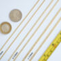 Light Weight Curb Chain In 9ct Yellow Gold Hallmarked, thumbnail 3 of 4