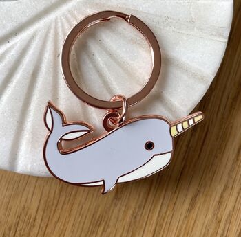 Narwhal Keyring Or Bag Charm, 2 of 10