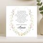 Floral Birthday Poem Card Personalised For Goddaughter, thumbnail 6 of 8