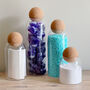Cork Ball Glass Storage Jar With Personalised Waterproof Label, thumbnail 9 of 9