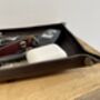 Personalised Dark Brown Rectangle Leather Tray, thumbnail 11 of 12