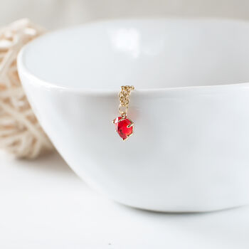 Tiny Red Heart Necklace, 3 of 9