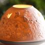 Thistle Design Domed Tealight Holder, thumbnail 2 of 9