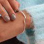 Sterling Silver Twist Open Bangle, thumbnail 1 of 4