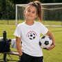 Kid's 'Just A Girl Who Loves Football' T Shirt, thumbnail 1 of 2