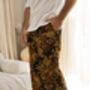 Men's Black Cotton Batik Trousers, thumbnail 3 of 8