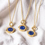 Zodiac And Star Sign Spinner Necklace In Gold, thumbnail 5 of 12